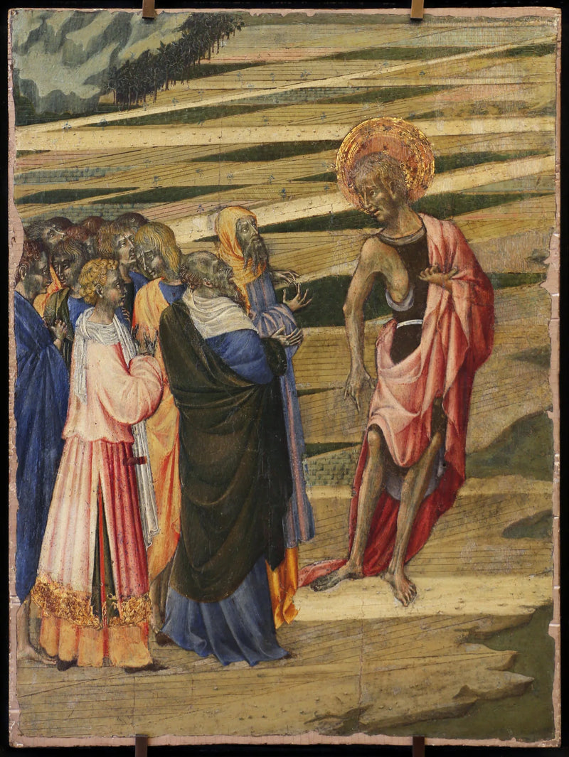 Prekenen til Johannes Døperen - Giovanni di Paolo