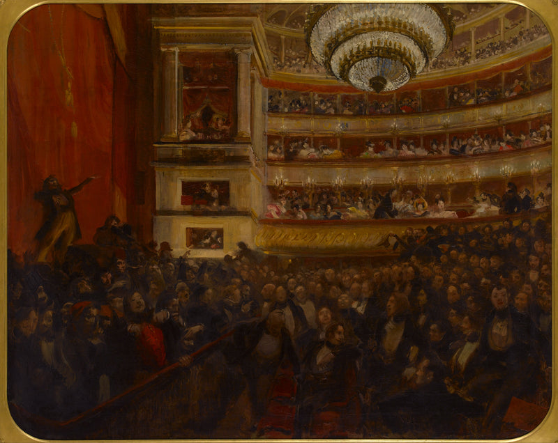 La première d'Hernani. Avant la bataille - Albert Besnard