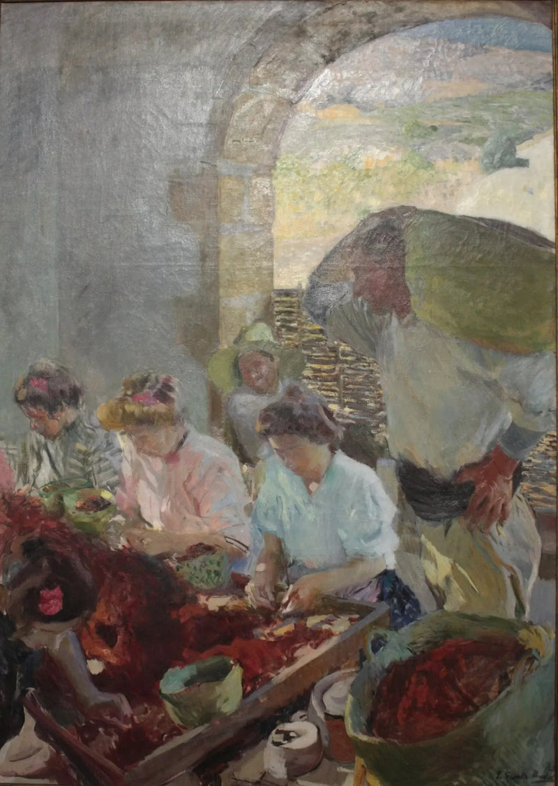 Tørking av rosiner - Joaquín Sorolla