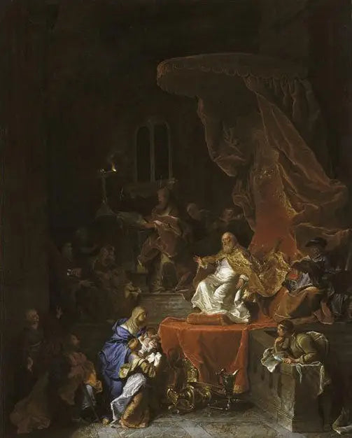 La Présentation au temple - Hyacinthe Rigaud image 1 reproduction artisanale de tableau