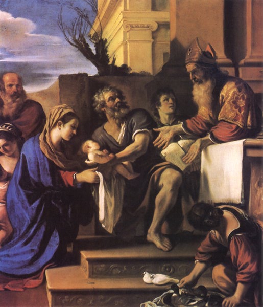 Jesu innvielse i tempelet - Guercino