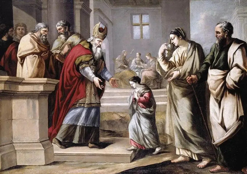 Jomfruens presentasjon i tempelet - Pierre Mignard