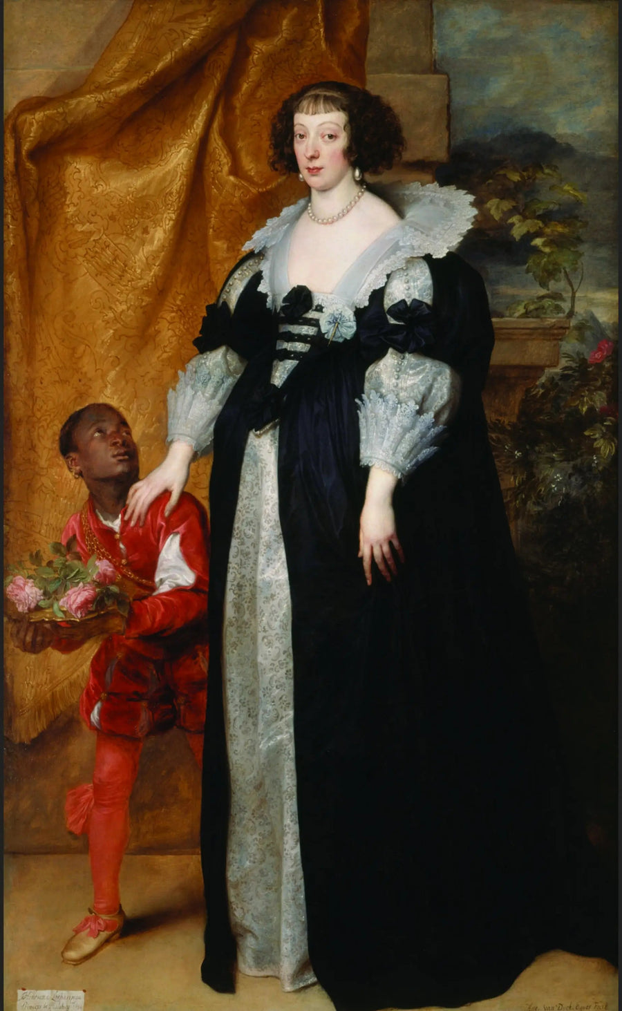 Prinsesse Henriette av Lorraine (1611-1660), ledsaget av en page - Antoine van Dyck

Source:
La princesse Henriette de Lorraine (1611-1660), accompagnée d'un page - Antoine van Dyck