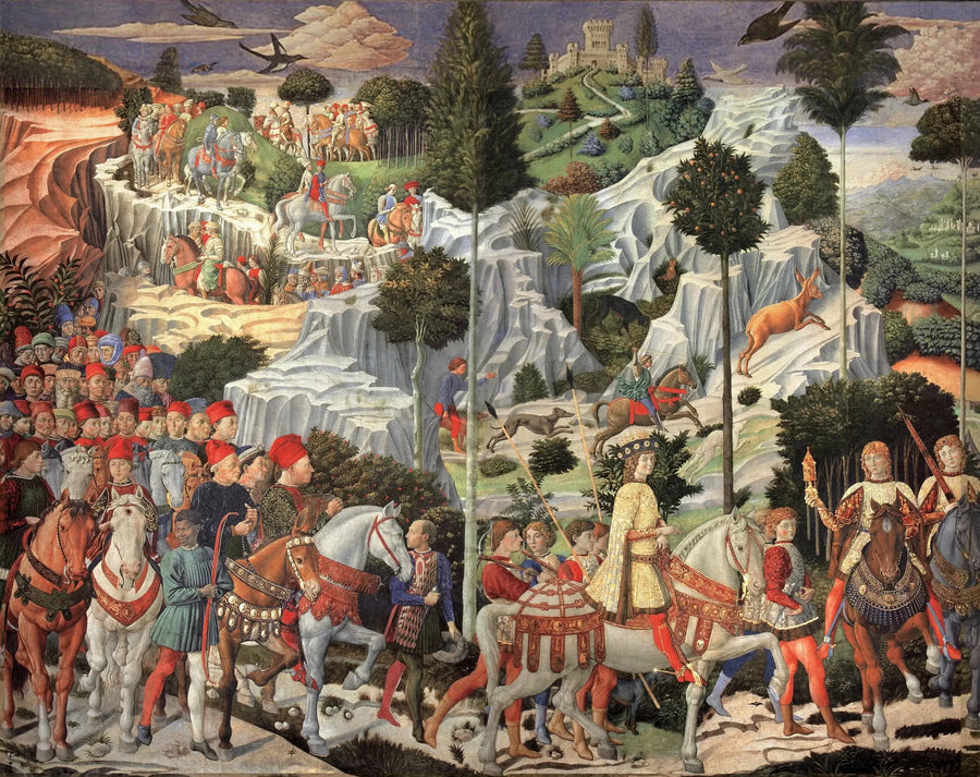 Processjonen til den unge kongen - Benozzo Gozzoli