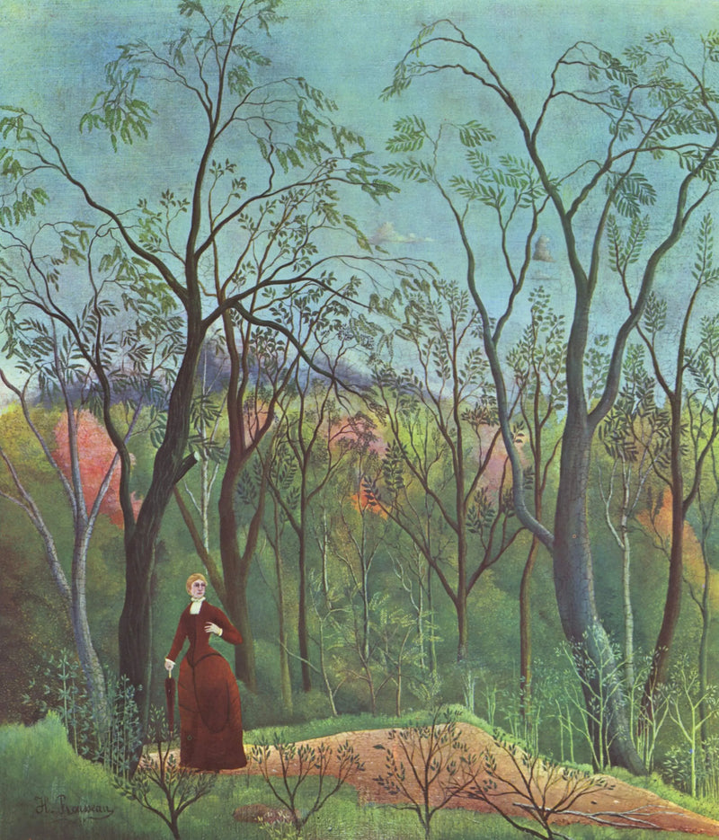 Promenaden i skogen - Henri Rousseau