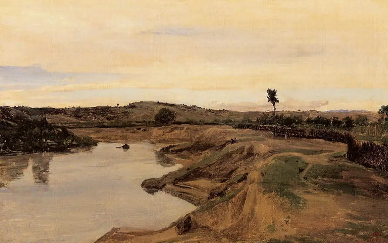 La Promenade de Poussin, landskap i Roma - Jean-Baptiste Camille Corot