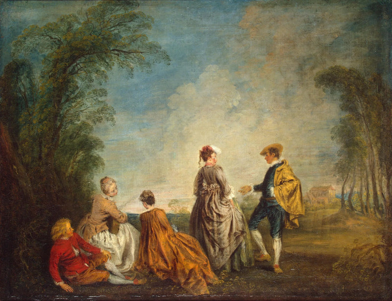 Den pinlige proposisjonen - Antoine Watteau