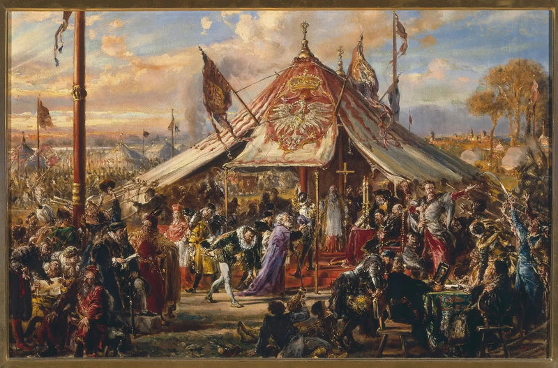 Kraften til Samveldet på sitt høydepunkt, fra serien «Historie om sivilisasjonen i Polen» - Jan Matejko

Source:
La puissance du Commonwealth à son apogée, de la série « Histoire de la civilisation en Pologne » - Jan Matejko