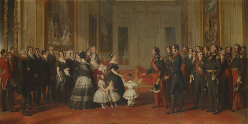 Louis-Philippe, kongen av Frankrike, mottar på Windsor-slottet, 8. oktober 1844 - Franz Xaver Winterhalter

Source:
La réception de Louis-Philippe, roi des Français, au château de Windsor, le 8 octobre 1844 - Franz Xaver Winterhalter