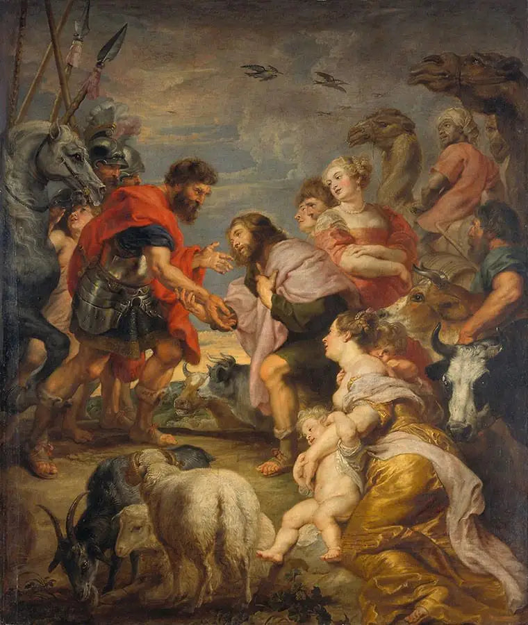 Esaus og Jakobs forsoning - Peter Paul Rubens