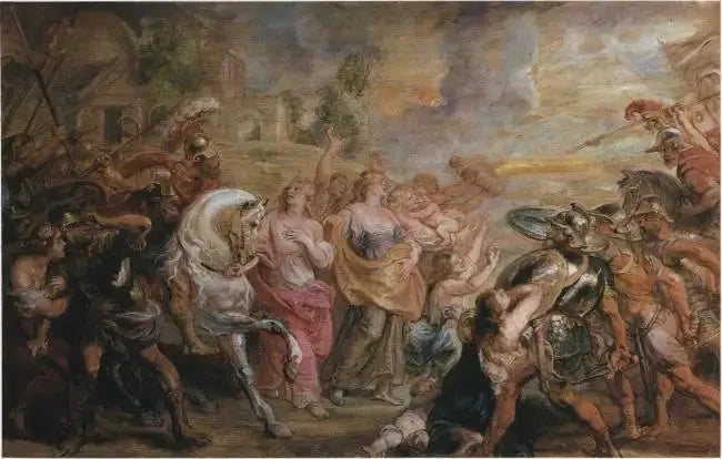 Forliket mellom romerne og sabinerne, 1639-1640 - Peter Paul Rubens
