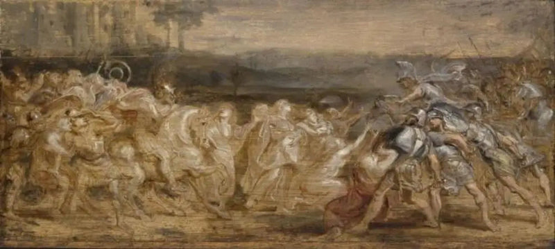 Foreningen mellom romerne og sabinerne - Peter Paul Rubens