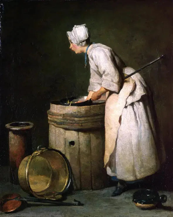 Rengjøringskvinnen - Jean Siméon Chardin