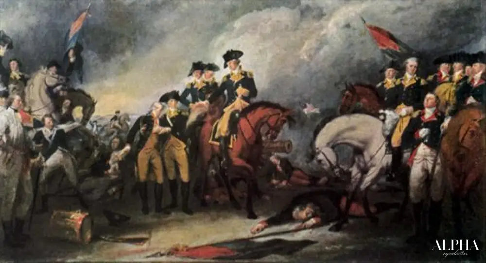 La reddition des troupes hessoises à la bataille de Trenton - John Trumbull - Reproductions de tableaux et peintures haut de gamme