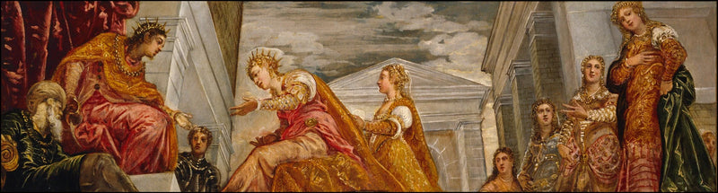 Saba-dronningen og Salomo - Jacopo Tintoretto