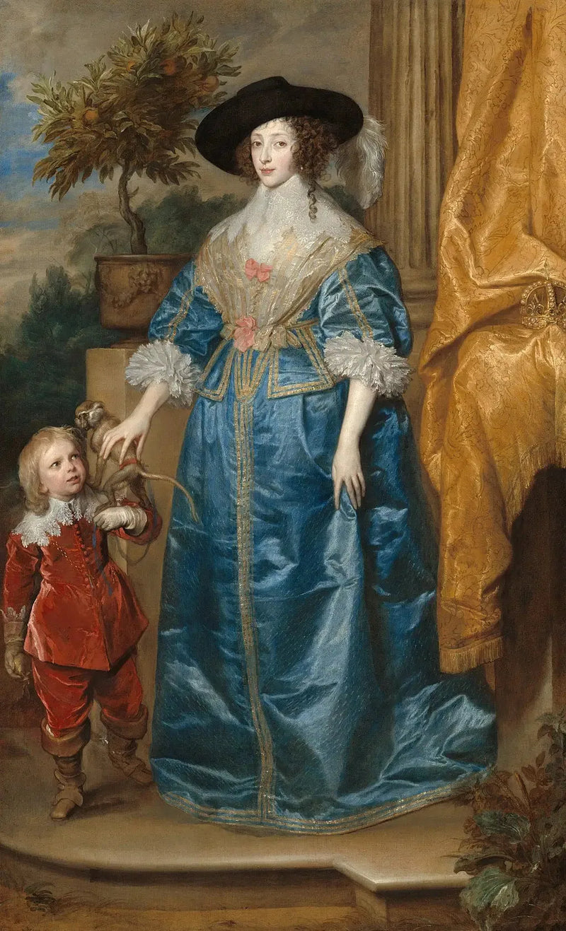 Kongelige Henriette Marie og hennes sønn, Sir Jeffrey Hudson - Antoine van Dyck

Source:
La reine Henriette Marie et son fils, Sir Jeffrey Hudson - Antoine van Dyck