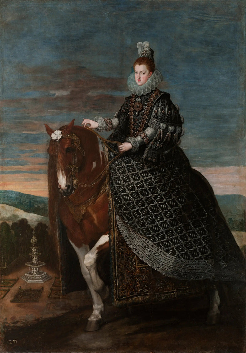 Dronning Marguerite av Østerrike på hest - Diego Velázquez