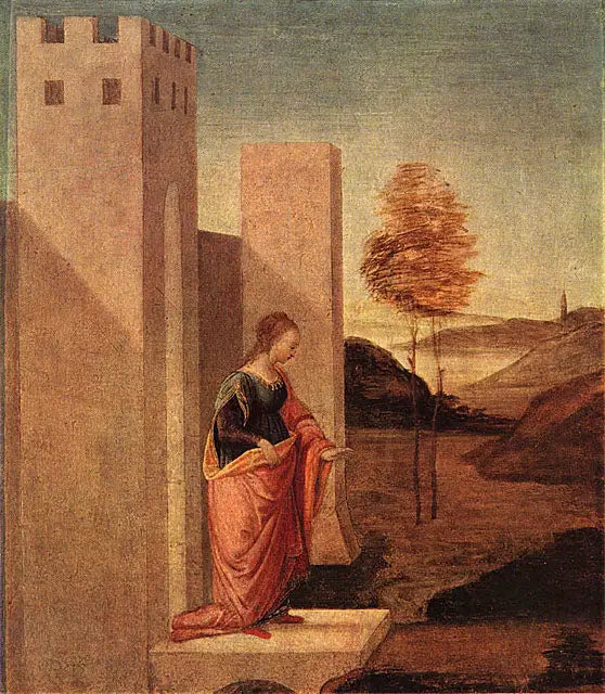 Dronning Vashti forlater det kongelige palasset - Sandro Botticelli
