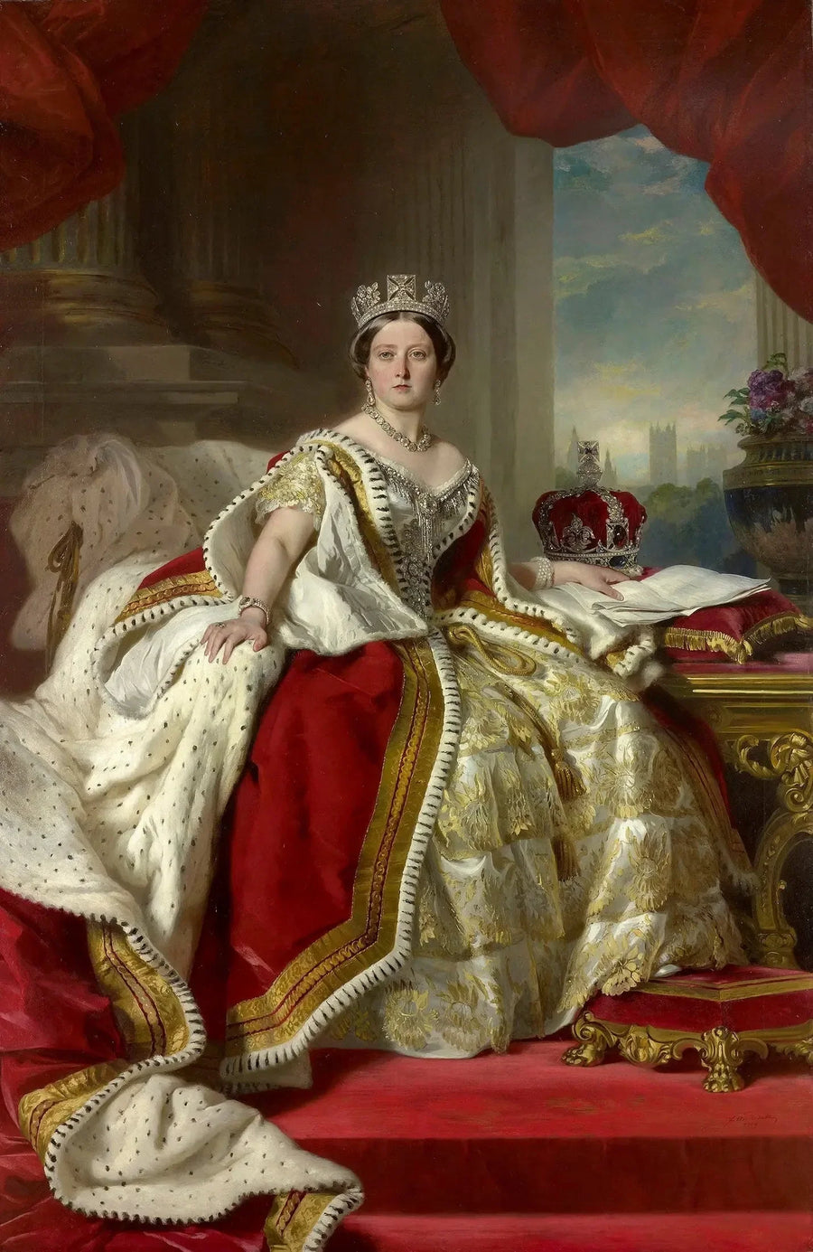Dronning Victoria i kroningsdrakt - Franz Xaver Winterhalter

Source:
La reine Victoria en tenue de couronnement - Franz Xaver Winterhalter