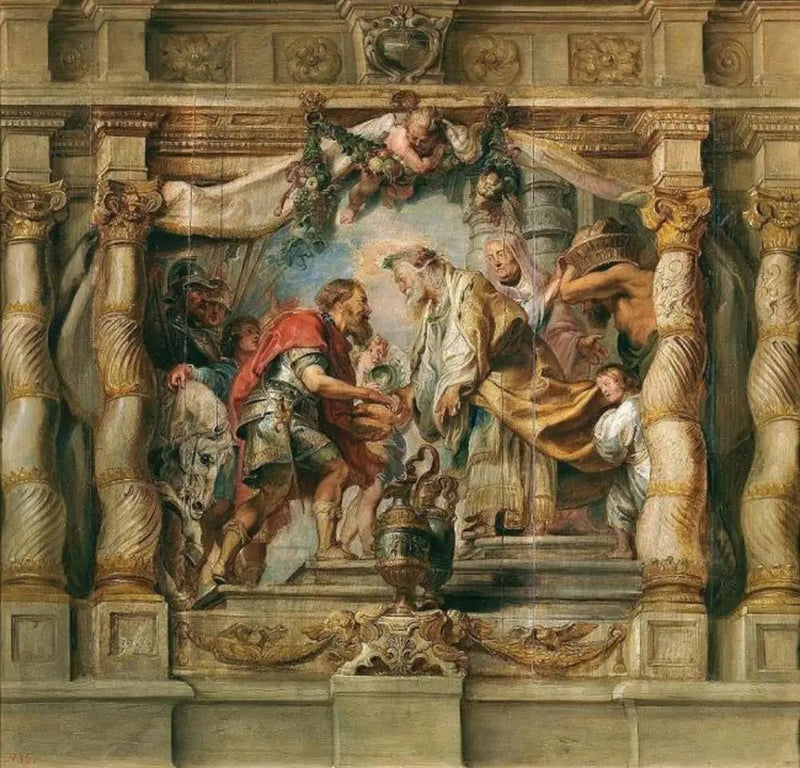 Abraham og Melkisedevs møte - Peter Paul Rubens