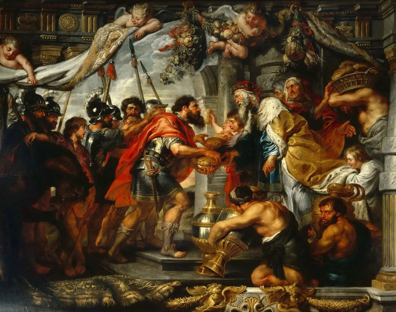 Møtet mellom Abraham og Melkisedek - Peter Paul Rubens