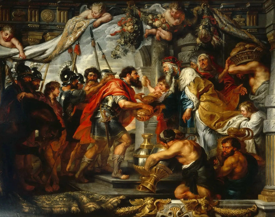 Møtet mellom Abraham og Melkisedek - Peter Paul Rubens