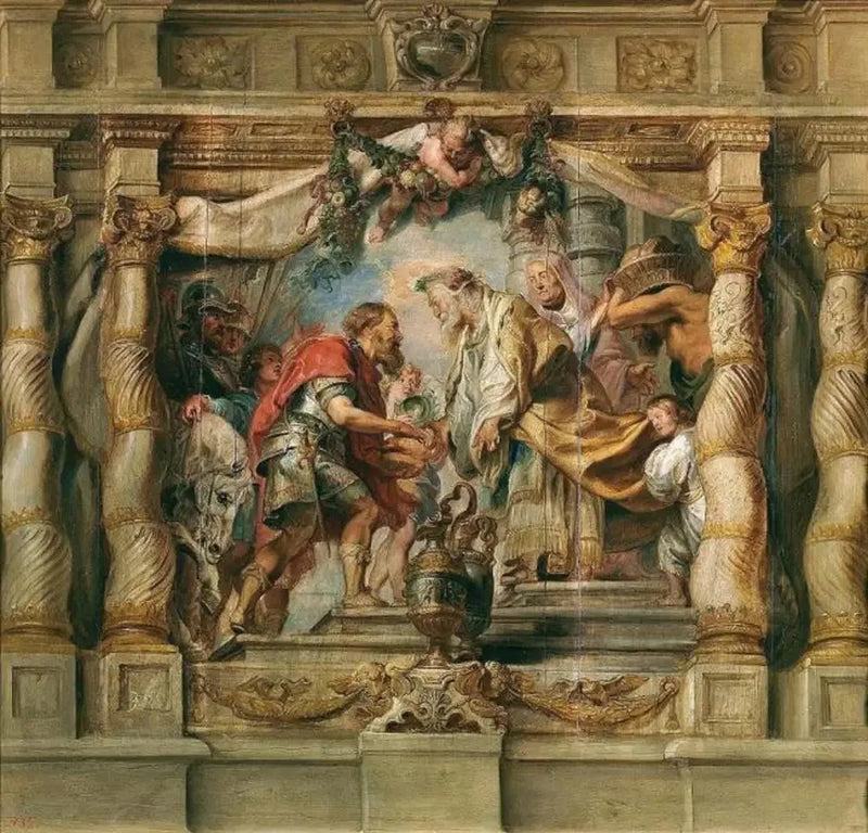 Abraham og Melkisedevs møte - Peter Paul Rubens