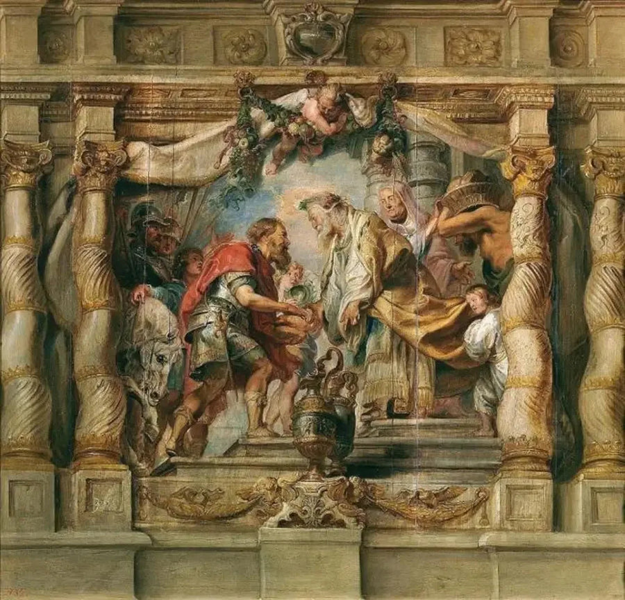 Abraham og Melkisedevs møte - Peter Paul Rubens