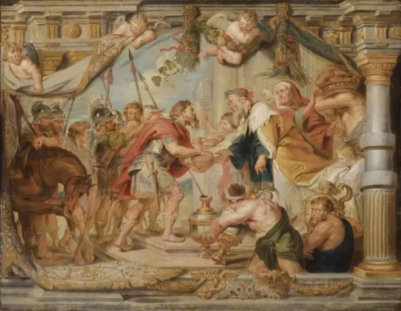 Møtet mellom Abraham og Melkisedek - Peter Paul Rubens