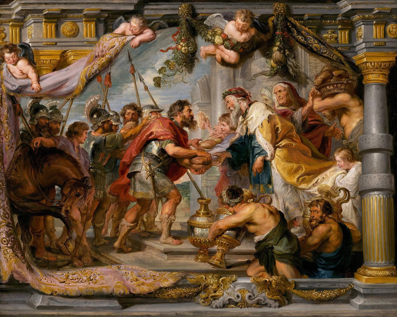 Abraham og Melkisedechs møte - Peter Paul Rubens