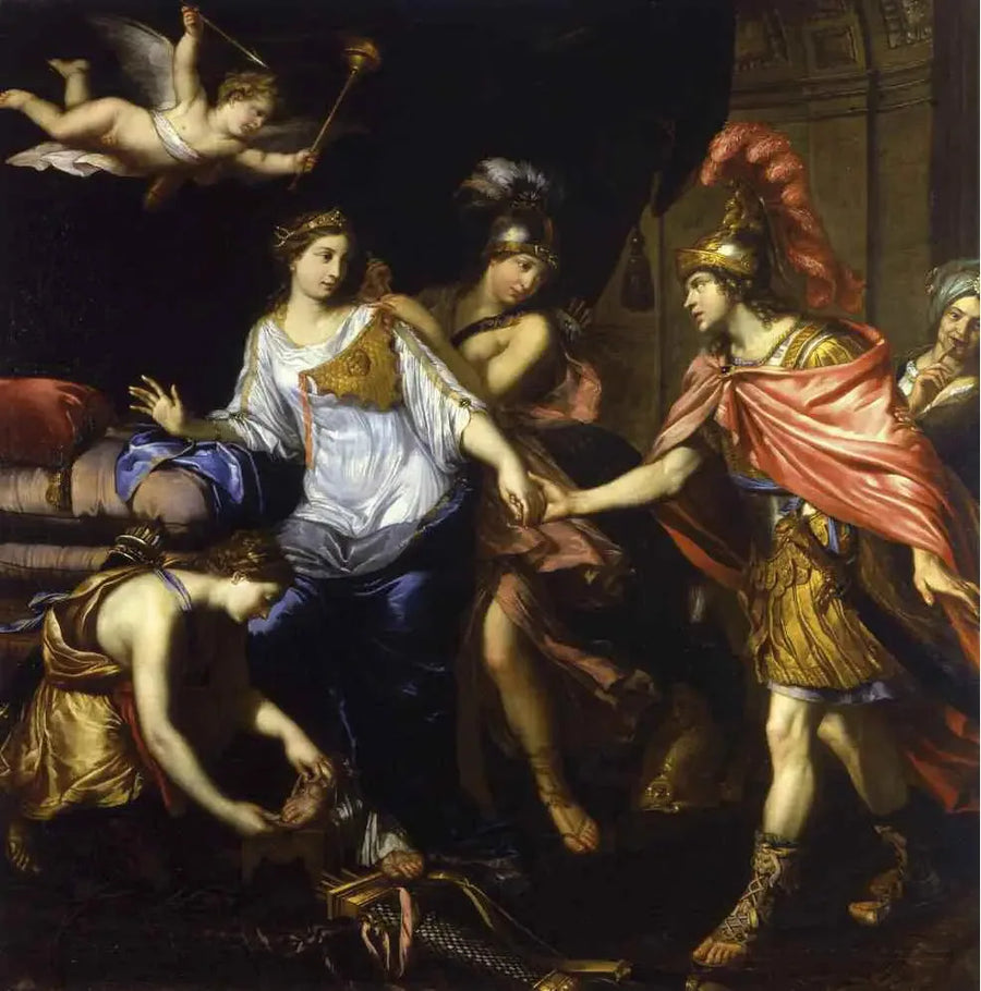 Alexanders møte med Amazonkongeninnen - Pierre Mignard