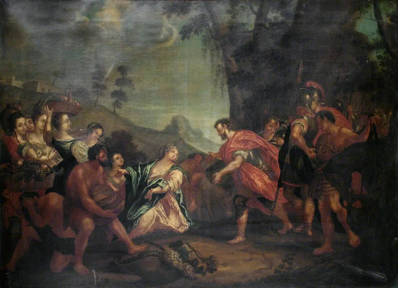 Møtet mellom David og Abigaïl - Antonio da Correggio