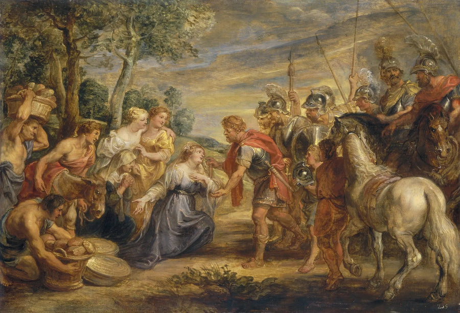 Møtet mellom David og Abigail - Peter Paul Rubens