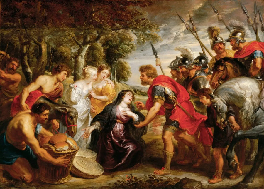 Møtet mellom David og Abigail - Peter Paul Rubens