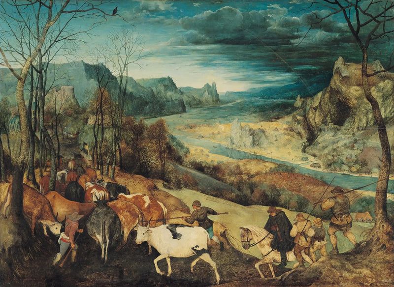 Høstinnhentingen av flokkene - Pieter Brueghel den eldre