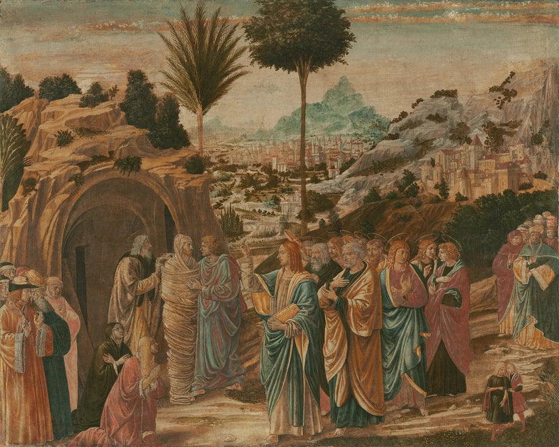 Lazarus oppstandelse - Benozzo Gozzoli