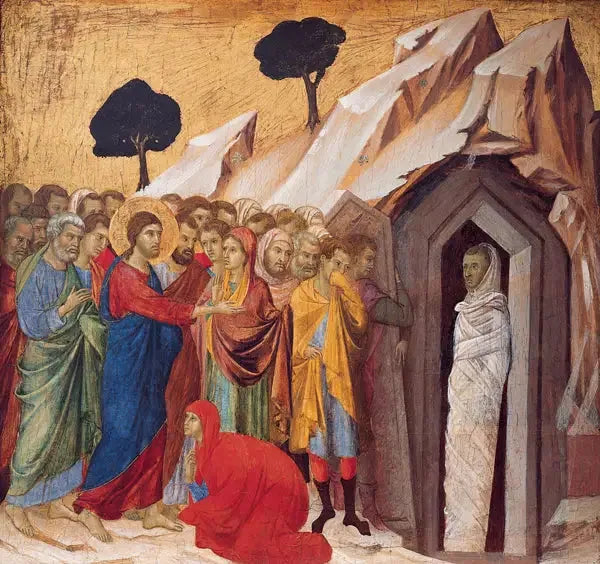 Lazarus oppstandelse - Duccio di Buoninsegna