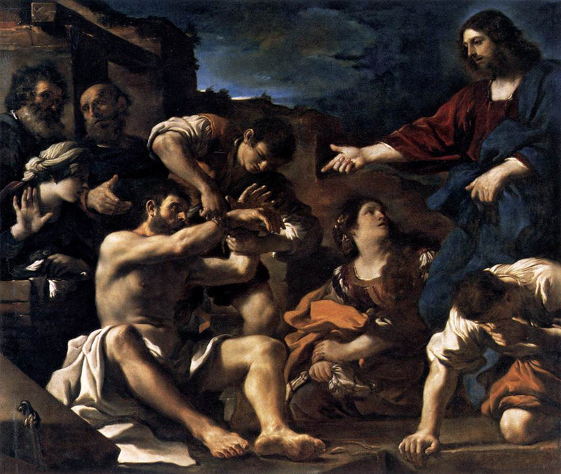 Lazarus oppstandelse - Guercino