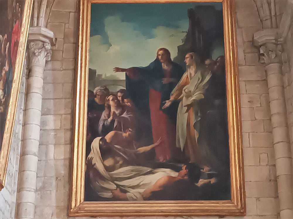 la Résurrection de Lazare - Joseph-Marie Vien image 1 copie peinte à la main à l’huile