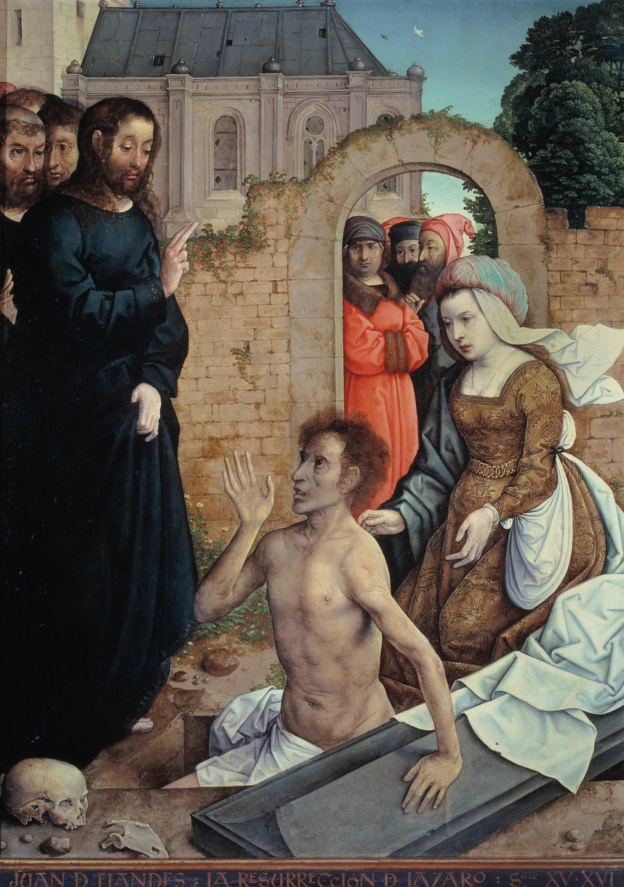 Oppstandelsen til Lazare - Juan de Flandes