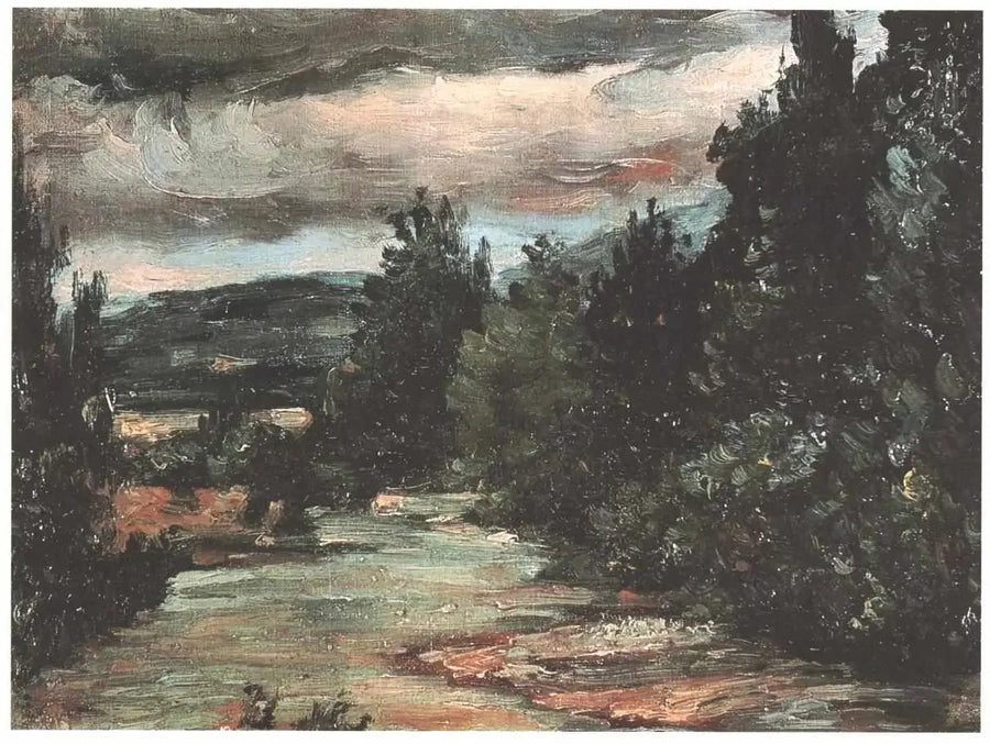Elven i sletten - Paul Cézanne