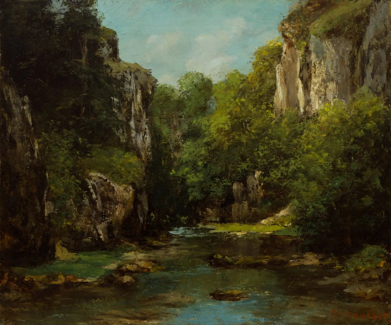 Elven av de svarte brønnene - Gustave Courbet