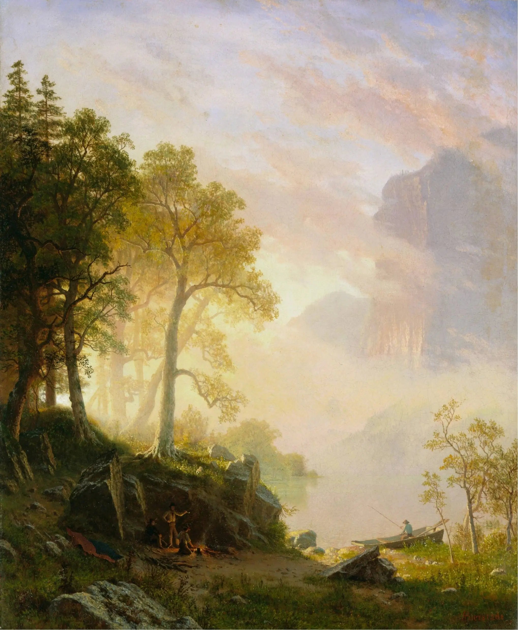 La rivière Merced à Yosemite - Albert Bierstadt - Alpha Reproduction