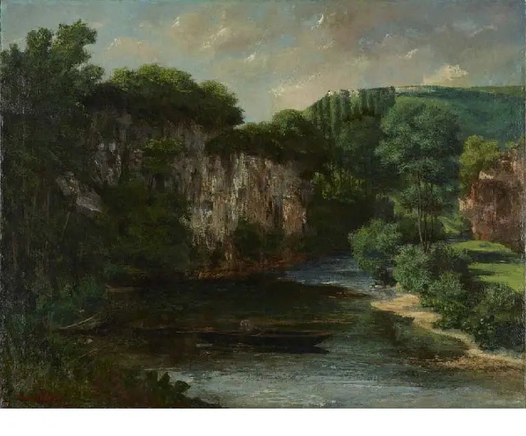 La roche Oraguay, dal av Maisières, Doubs - Gustave Courbet