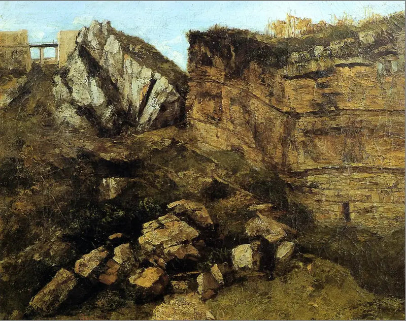 Den forråtnede klippen - Gustave Courbet