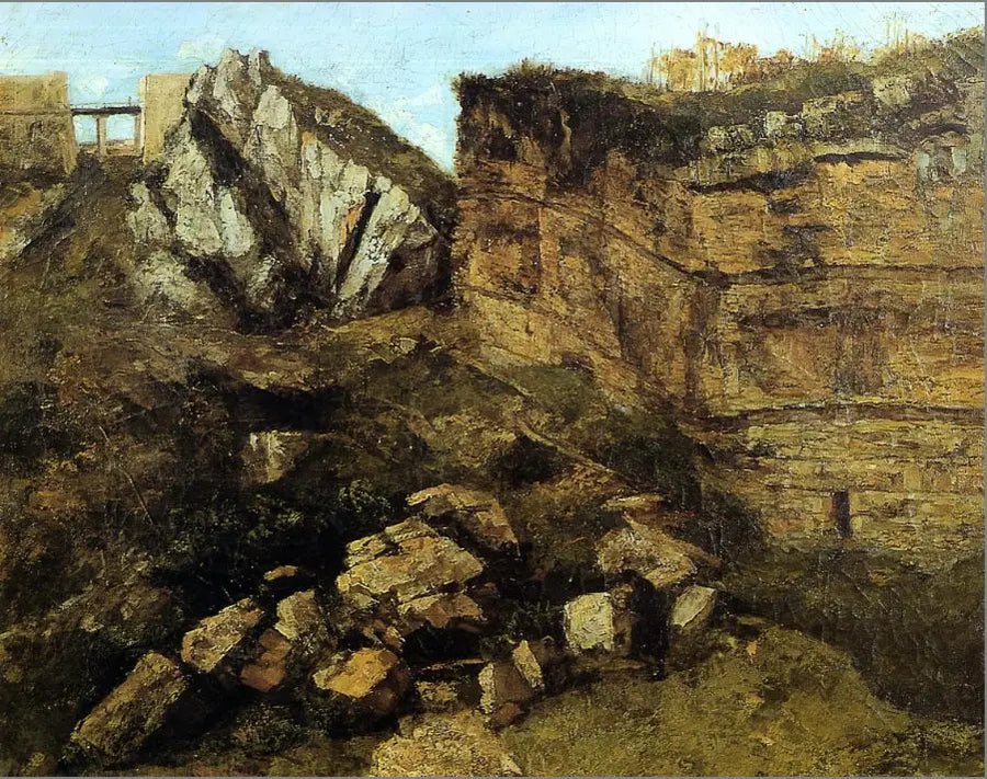 Den forråtnede klippen - Gustave Courbet
