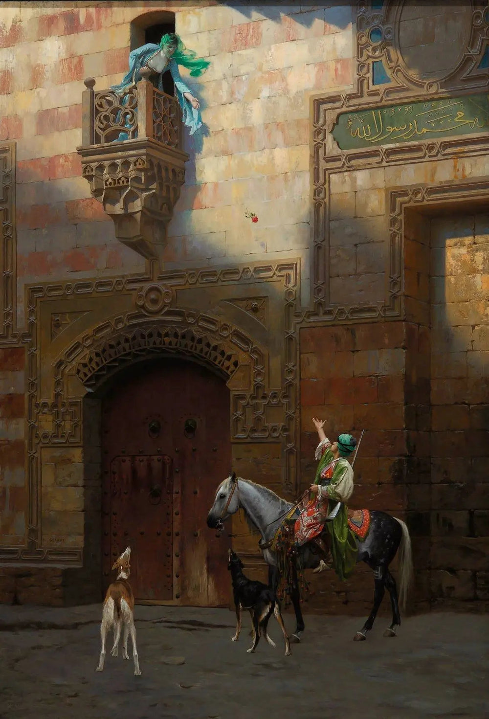 La Rose - Jean-Léon Gérôme image 1 reproduction d’œuvre d’art à l’huile