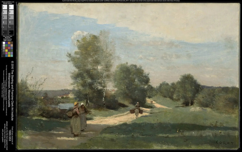 Veien ved vannkanten - Jean-Baptiste Camille Corot