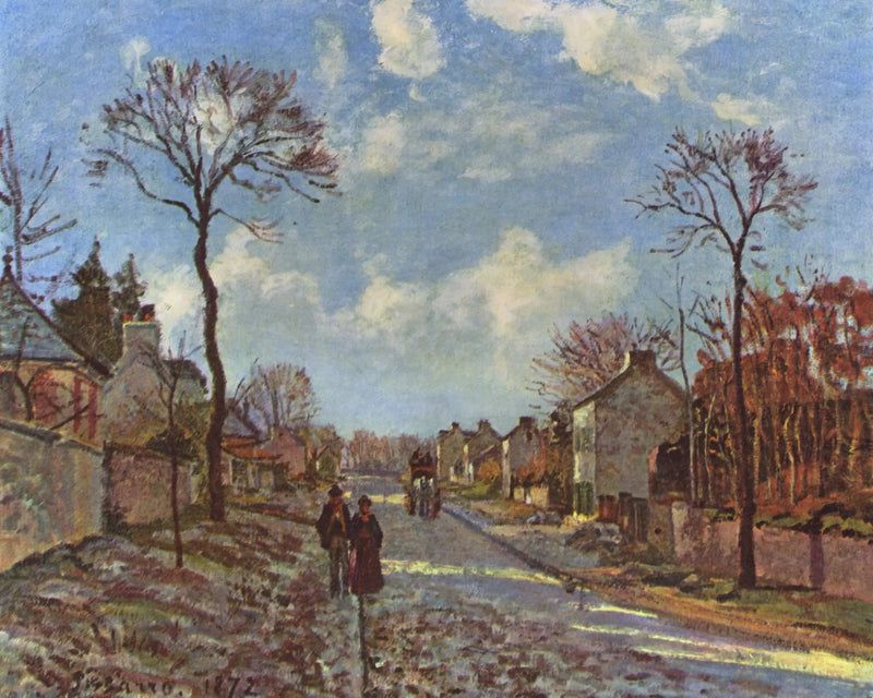 Veien til Louveciennes - Camille Pissarro