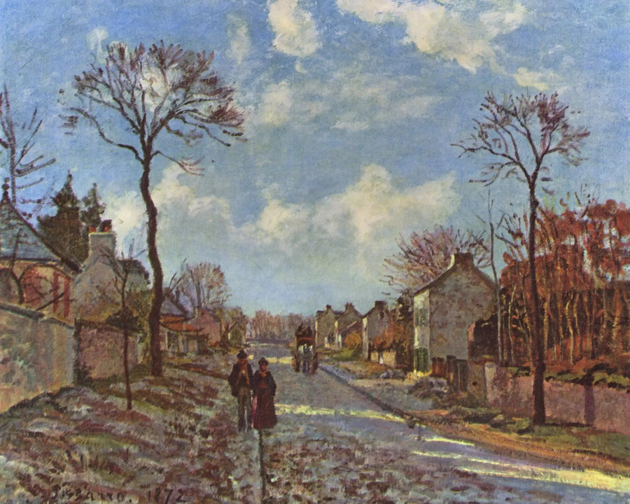 Veien til Louveciennes - Camille Pissarro
